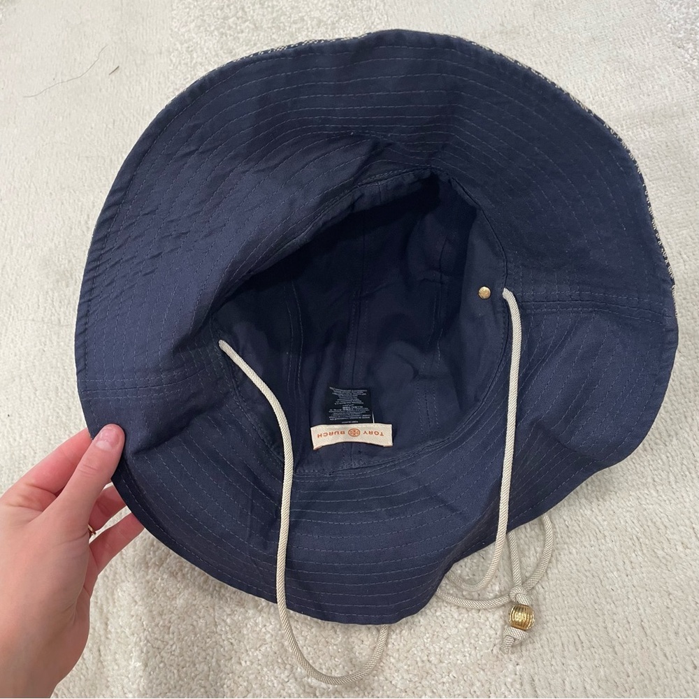 TORY BURCH Women's T Monogram Reversible Bucket Hat - Picture 6 of 9